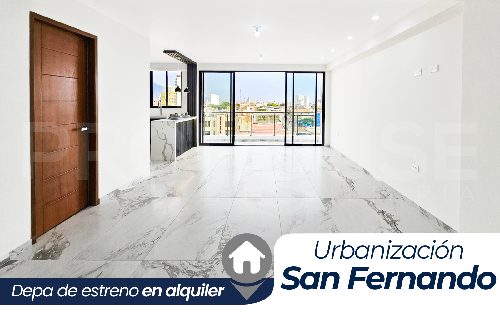URB. SAN FERNANDO - DEPARTAMENTO DE ESTRENO EN ALQUILER