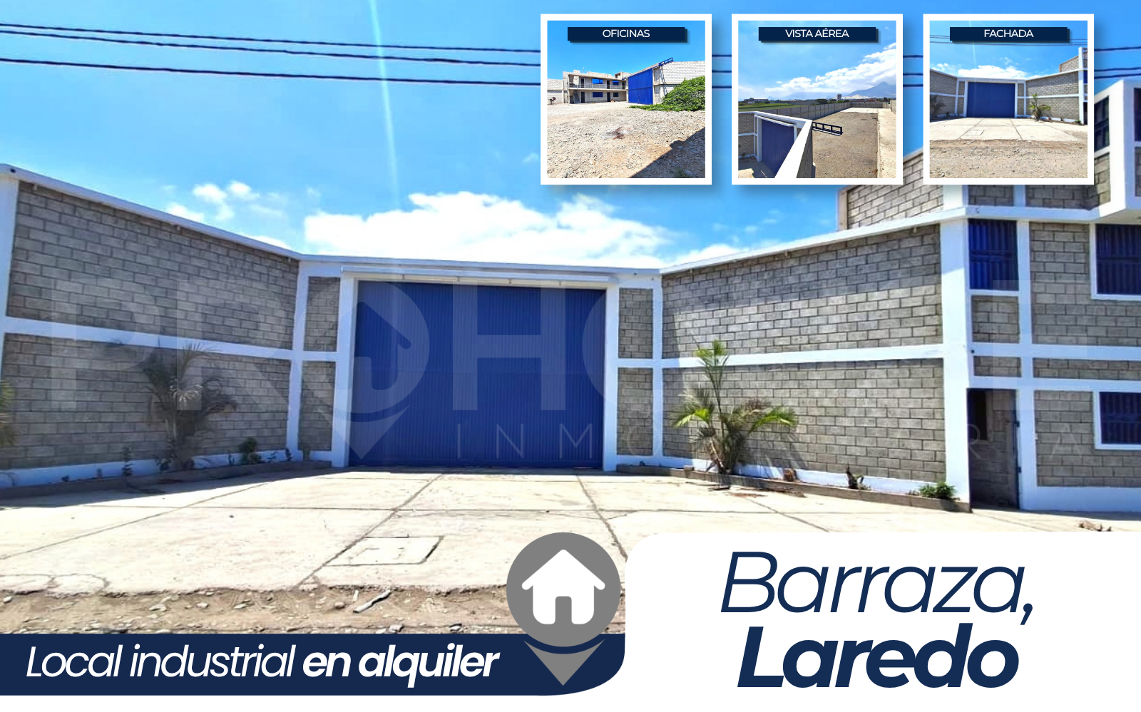 BARRAZA, LAREDO - ALQUILER DE LOCAL INDUSTRIAL EN PLENA ZONA INDUSTRIAL - 2500m2