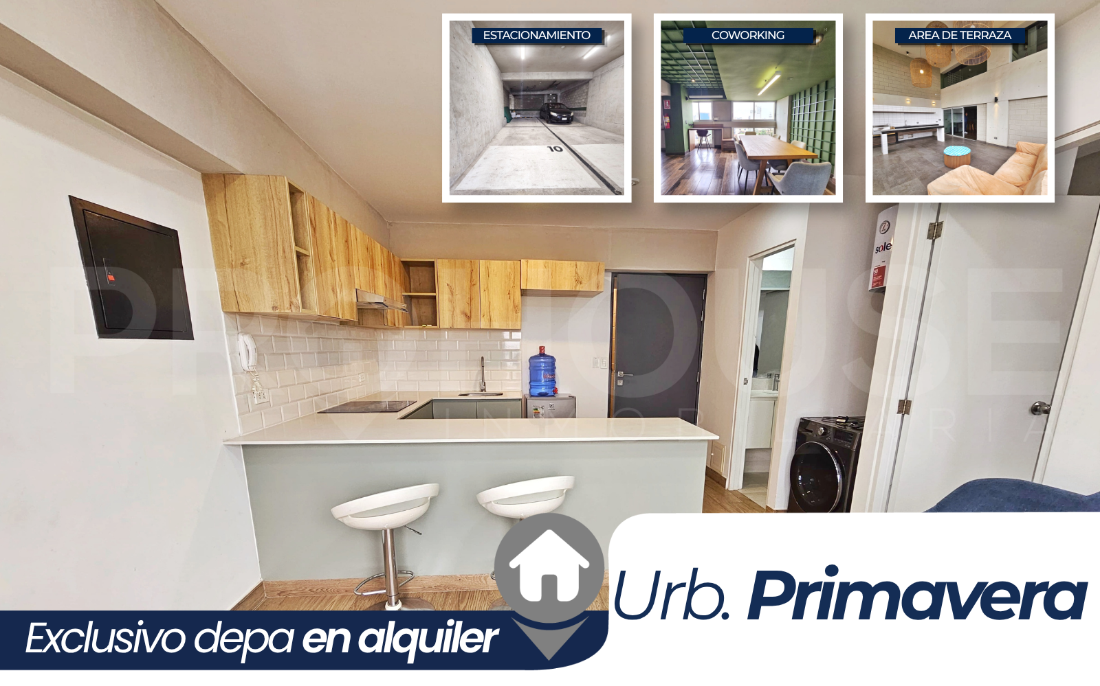 URB. PRIMAVERA - DEPA EQUIPADO EN EXCLUSIVO EDIFICIO ETERNA EN ALQUILER